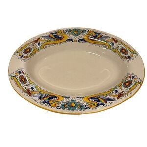 Vintage Italian Deruta Dragon Platter – Oval Serving Dish